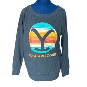 Yellowstone Blue Crewneck Sweatshirt Women's Size L